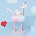 ZEZE Funfetti Unicorn 41-in Sisal Cat Tree