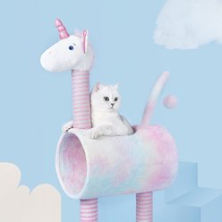 ZEZE Funfetti Unicorn 41-in Sisal Cat Tree slide 2 of 2