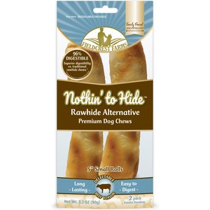 Rawhide Alternative Dog Chews Fieldcrest Farms 3 Pack of Nothin to Hide Chicken Rings and Bones 12 Count Each 