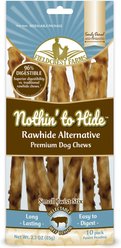 Fieldcrest Farms Nothin' To Hide Rawhide Alternative Premium Dog Chews Small Twist Stix Beef Flavor Natural Chew Dog Treats, 10 count