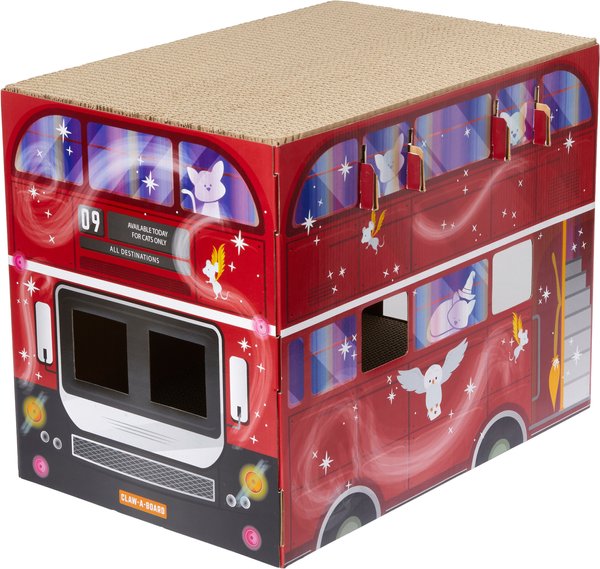 Frisco Magic Bus Cardboard Cat House, 2-Story slide 1 of 5