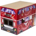 Frisco Magic Bus Cardboard Cat House, 2-Story