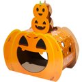 Frisco Halloween Jack-o-Lantern Cardboard Cat House