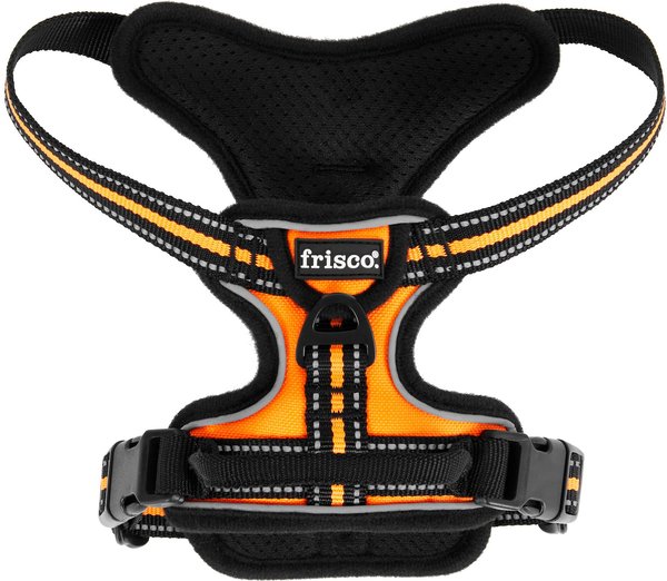 Frisco Padded Reflective Harness, Orange, Extra Small, Neck: 12 to 20-in, Girth: 13 to 17-in slide 1 of 6