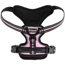 Frisco Padded Reflective Harness, Pink, Small, Neck: 13 to 23-in, Girth: 17 to 22-in