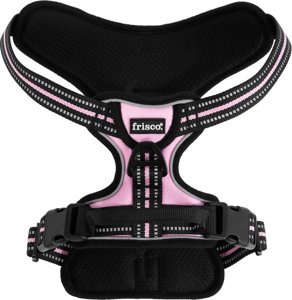 Frisco Padded Reflective Harness, Pink, Medium, Neck: 14.5 to 25.5-in, Girth: 22 to 27-in slide 1 of 6