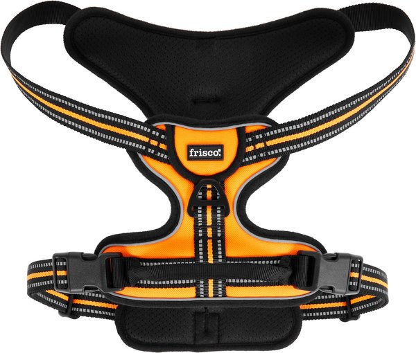 Frisco Padded Reflective Harness, Orange, Large, Neck: 17.5 to 31.5-in, Girth: 27 to 32-in slide 1 of 6