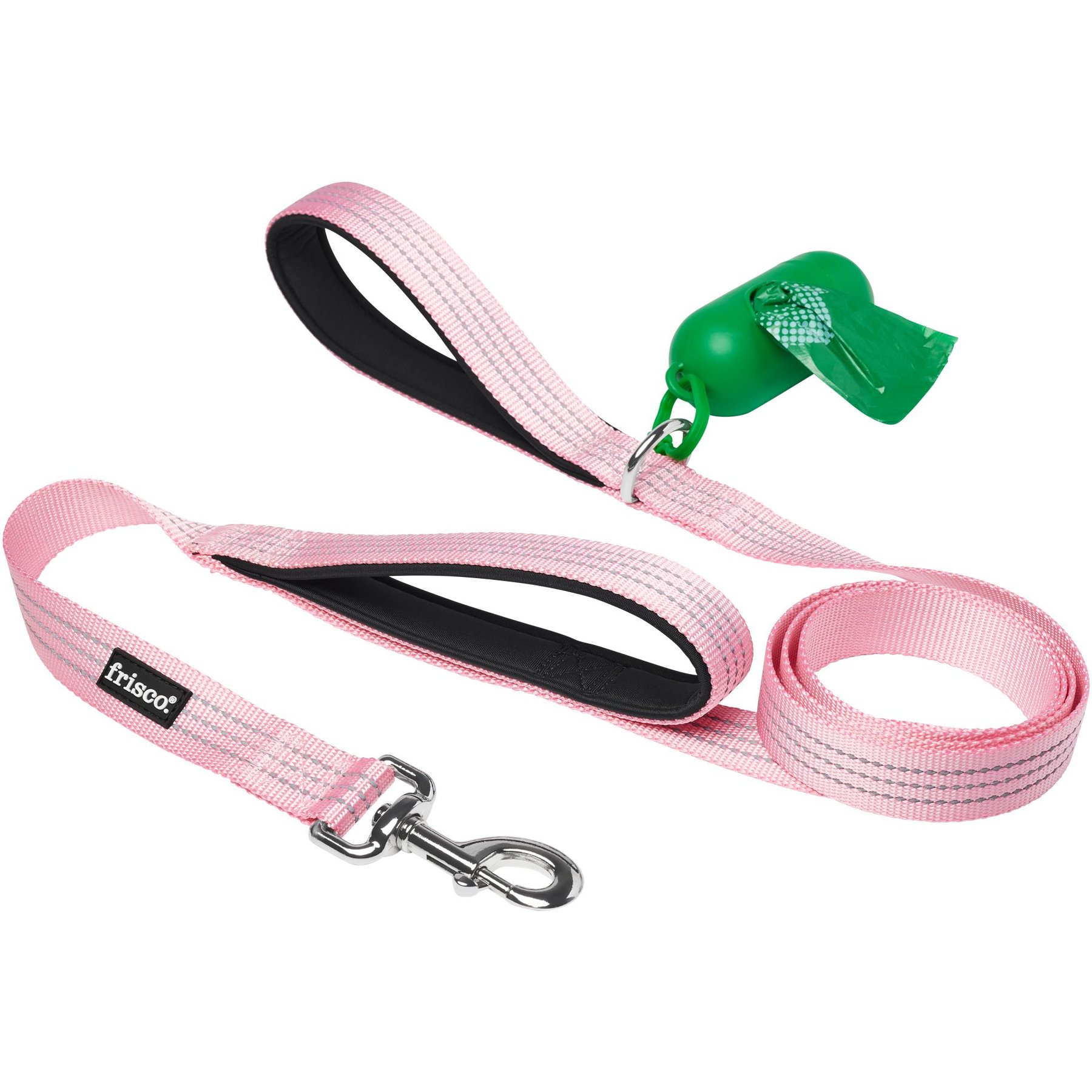 Reflective Strong Rope Dog Leash with Comfortable Padded Handle Heavy Duty Metal Clasp for Dogs for Pets (5 Ft)pink, Size: Large