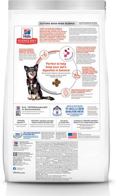 Show full view: Hill's Science Diet Adult Perfect Digestion Small Bites Chicken Dry Dog Food, 12-lb bag slide 3 of 13