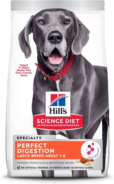 Hill's Science Diet Adult Perfect Digestion Large Breed Chicken Dry Dog Food, 22-lb bag slide 1 of 10