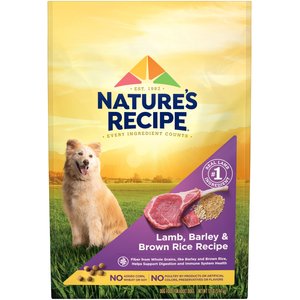 Nature's Recipe Adult Lamb, Barley & Brown Rice Recipe Dry Dog Food, 12-lb bag