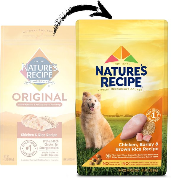 Nature s Recipe Adult Chicken Barley Brown Rice Recipe Dry Dog Food 24 lb bag