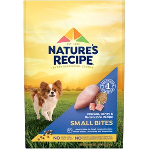 Nature's Recipe Small Bites Chicken, Barley & Brown Rice Recipe Dry Dog Food, 12-lb bag