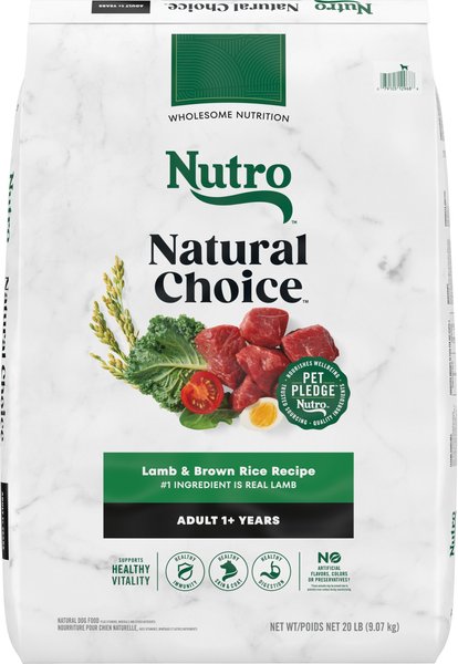 Nutro Natural Choice Lamb & Brown Rice Recipe Dry Dog Food, 20-lb bag slide 1 of 11