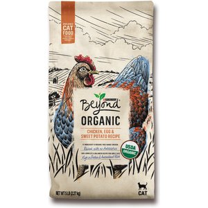 Purina Beyond High Protein Organic Chicken, Egg & Sweet Potato Recipe Dry Cat Food, 5-lb bag