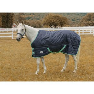 TuffRider Kozy Komfort Stable Horse Blanket, Navy, 72-in