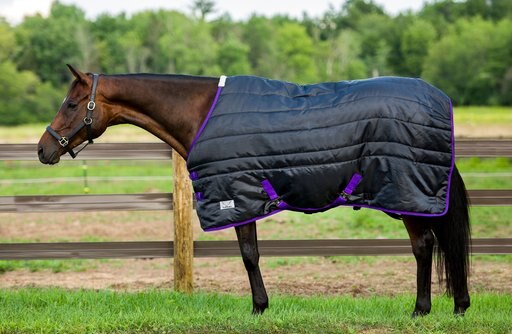 TuffRider Kozy Komfort Stable Horse Blanket, Black, 78-in