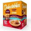 Hartz Delectables Senior Stew Variety Pack Lickable Cat Treats, 1.4-oz pouch, case of 12