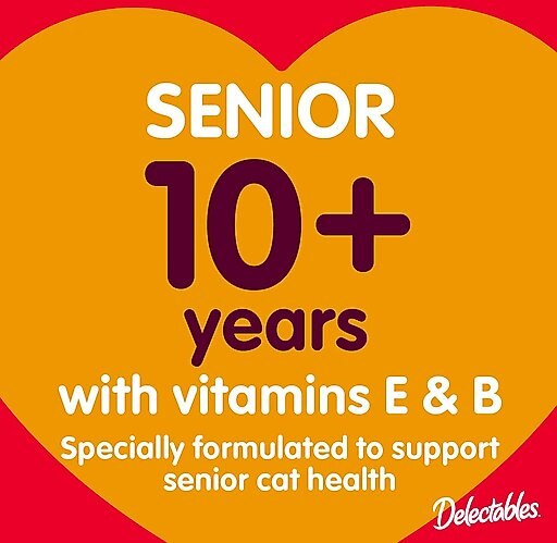 Hartz Delectables Senior Stew Variety Pack Lickable Cat Treats, 1.4-oz pouch, case of 12