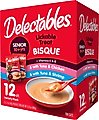 Hartz Delectables Senior Bisque Variety Pack Lickable Cat Treats, 1.4-oz pouch, 12 count