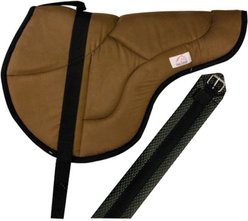 Best Friend English Style Bareback Horse Pad, Brown-Black, Horse