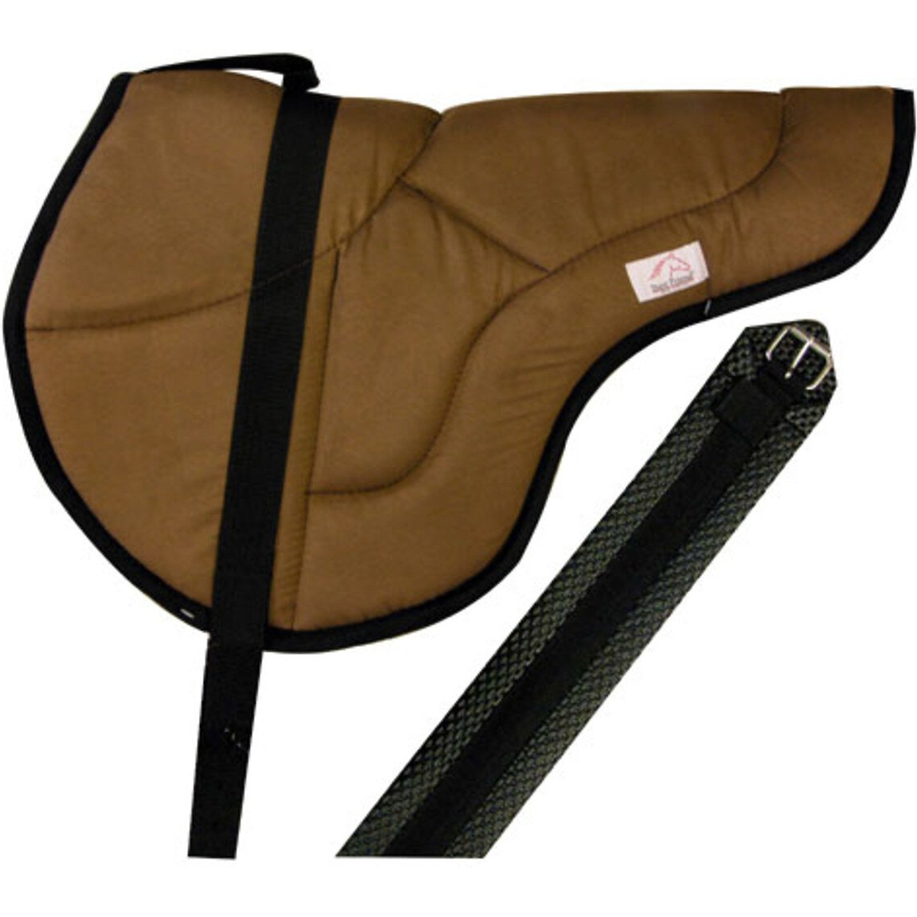 Best Friend English Style Bareback Horse Pad, Brown-Black, Horse