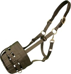 Best Friend Deluxe Grazing Horse Muzzle & Padded Leather Crown, Oversize