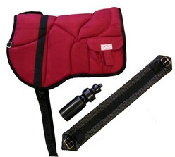 Best Friend Western Style Bareback Horse Pad, Red, Horse