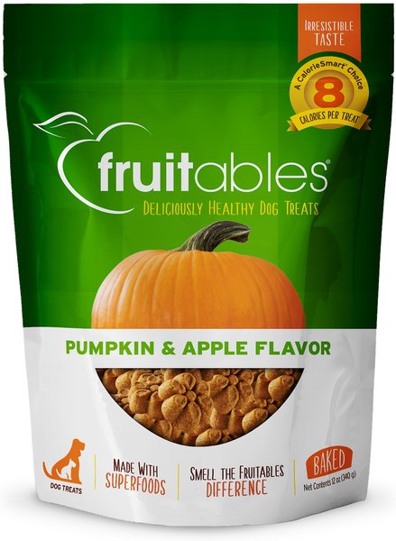 Fruitables Pumpkin & Apple Flavor Dog Treats, 12-oz bag slide 1 of 8
