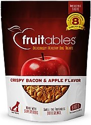Fruitables Crispy Bacon & Apple Flavor Dog Treats, 12-oz bag
