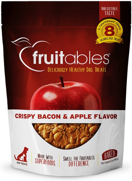 Fruitables Crispy Bacon & Apple Flavor Dog Treats, 12-oz bag slide 1 of 9
