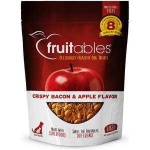 Fruitables Crispy Bacon & Apple Flavor Dog Treats, 12-oz bag