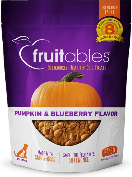 Fruitables Pumpkin & Blueberry Flavor Dog Treats, 12-oz bag slide 1 of 9