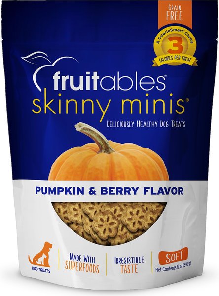 Fruitables Skinny Minis Pumpkin & Berry Flavor Dog Treats, 12-oz bag slide 1 of 8