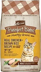 Merrick Purrfect Bistro Healthy Grains Real Chicken + Brown Rice Recipe Adult Dry Cat Food, 12-lb bag
