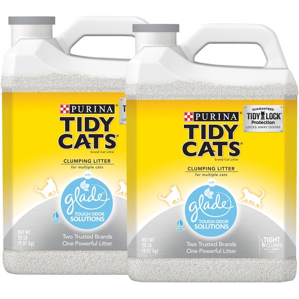 TIDY CATS 4in1 Scented Clumping Clay Cat Litter, 20lb jug, case of 2