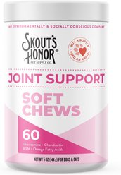 Skout's Honor Joint Support Soft Chew Cat & Dog Supplement, 60 count