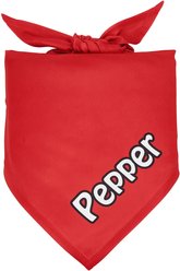 Frisco Solid Color Personalized Dog & Cat Bandana, Small, Red