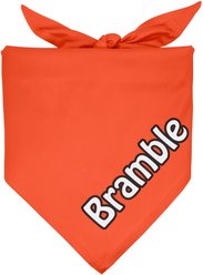 Frisco Solid Color Personalized Dog & Cat Bandana, Small, Orange