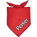 Frisco Solid Color Personalized Dog & Cat Bandana, Large, Red