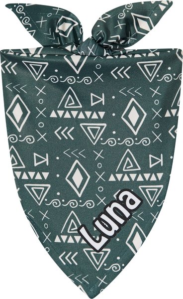 Frisco Boho Geo Personalized Dog & Cat Bandana, Small slide 1 of 8