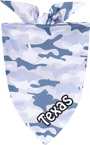 Frisco Gray Camo Personalized Dog & Cat Bandana, Large slide 1 of 8