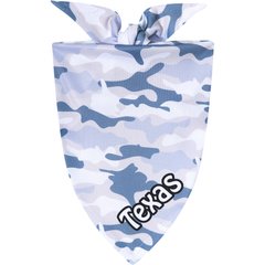 Frisco Gray Camo Personalized Dog & Cat Bandana, Large