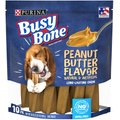 Busy Bone, Long-Lasting Peanut Butter Flavor Small/Medium Dog Treats, 10 count pouch