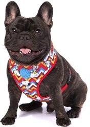 Zooz Pets Snoopy Hug Mesh Reflective Clip Dog Harness, Zig Zag, X-Small