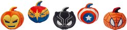 Marvel 's Halloween Heroes Pumpkin Plush Squeaky Dog Toy, 5 count, Medium
