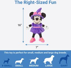 Disney Halloween Minnie Mouse Witch Plush Squeaky Dog Toy slide 2 of 3