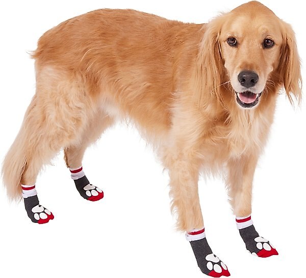 Frisco Non-Skid Dog Socks, Heather Gray, Size 1 slide 1 of 7