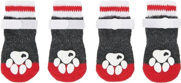 Frisco Non-Skid Dog Socks, Heather Gray, Size 2 slide 1 of 7