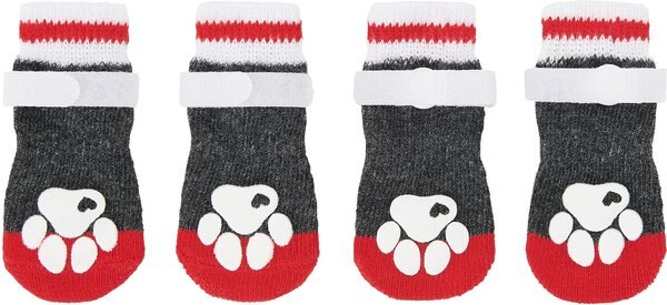 Frisco Non-Skid Dog Socks, Size 7, Heather Gray slide 1 of 7